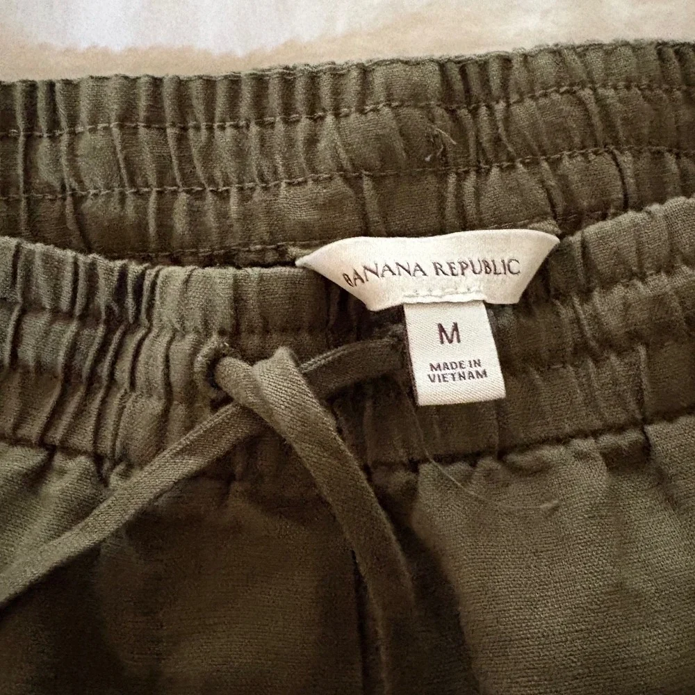 Banana Republic THE GETAWAY STRAIGHT-LEG PULL-ON PANT IN LINEN | M